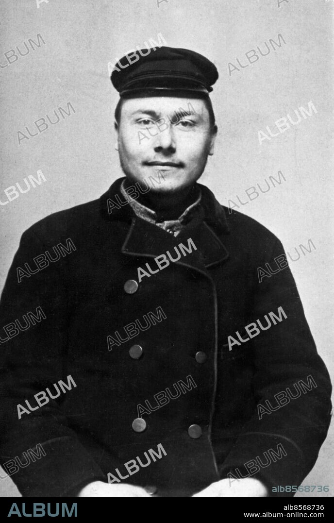 OKÄNT FOTODATUM.. Utan bildtext. Anm. Mördade fyra peroner på ångfartyget Prins Carl utanför Torshälla. Avrättades 10/12 1900 i Västerås. Mördare persons: John Philip Nordlund sites: SVERIGE.
