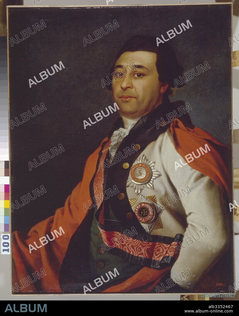 DMITRI GRIGORIEVICH LEVITSKY. Portrait of Ivan Abramovich Gannibal (1735-1801).