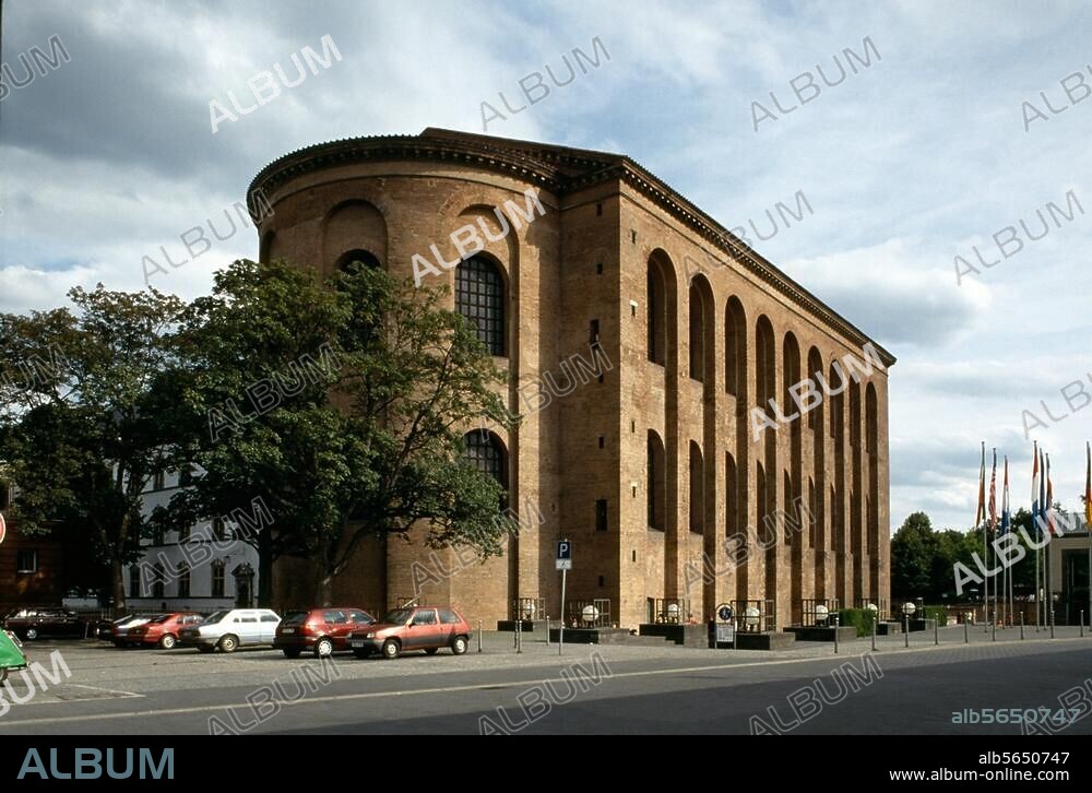 Trier (Rhineland-Palatinate). Basilica. (Roman, built c. 310 under Emperor Constantine as palatial great hall). Exterior.