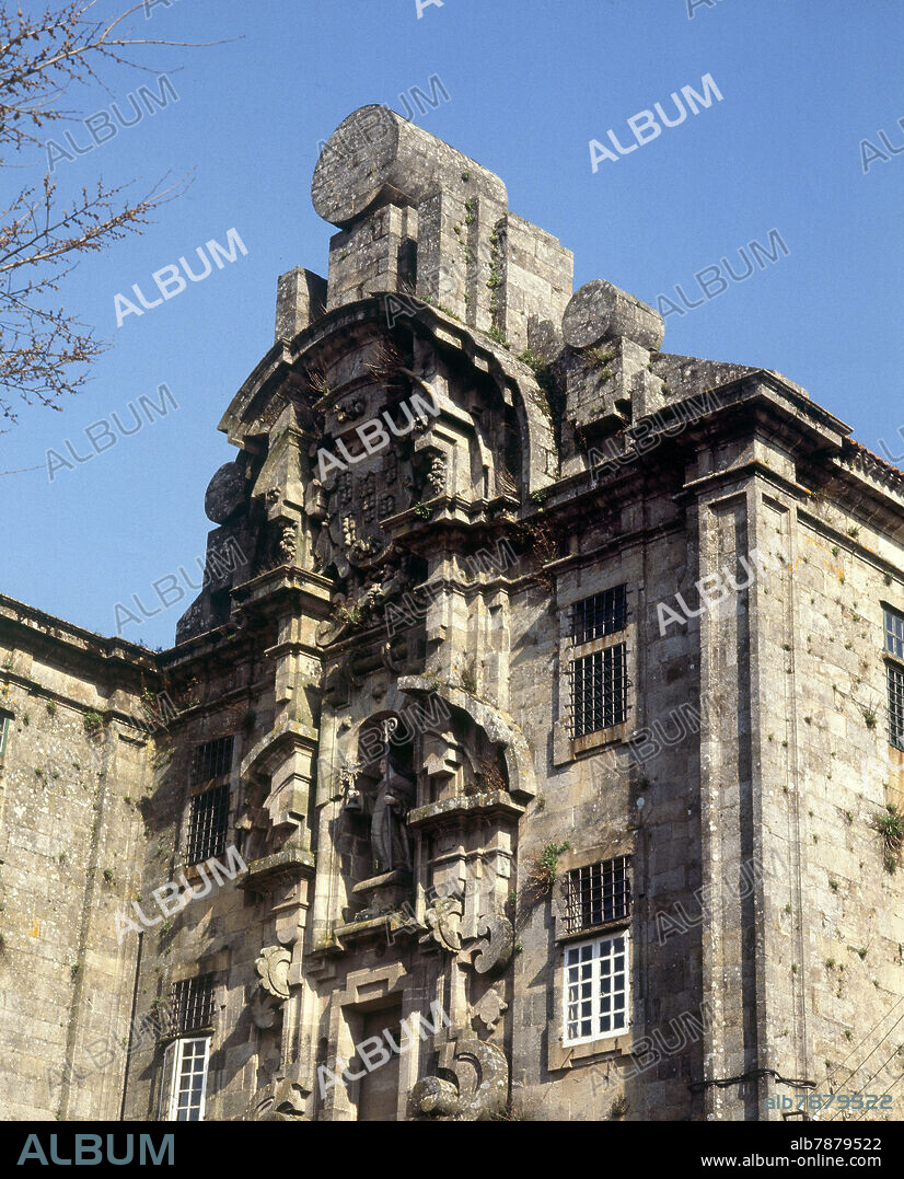 SIMON RODRIGUEZ (1679-1752). FACHADA BARROCA DEL CONVENTO DE SANTA CLARA.