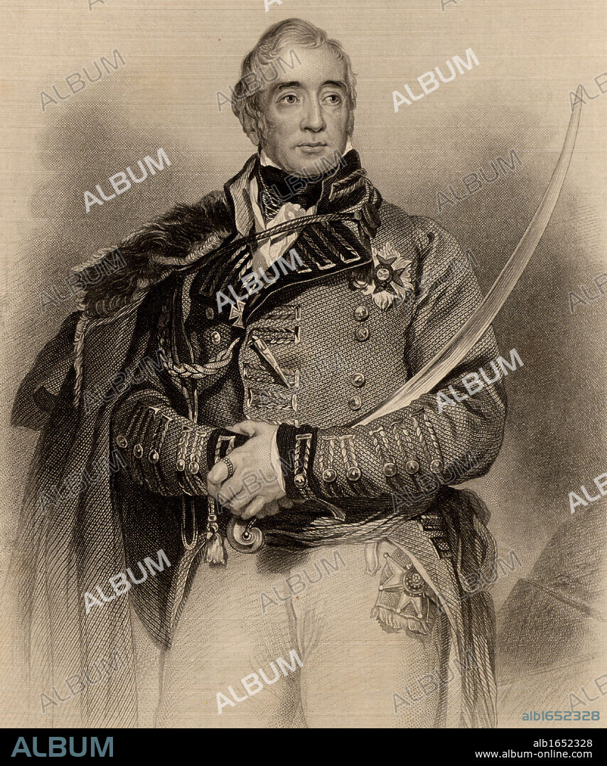 Thomas Graham, Baron Lynedoch (1750-1843) Scottish general who fought in  the Napoleonic Wars. He served under Sir John Moore in Portugal in the Peninsular campaign. Victorious at Barossa 1811. Commanded left wing at Vittoria 1813.   Engraving from A Biographical Dictionary of Eminent Scotsmen by Thomas Thomson (1870).