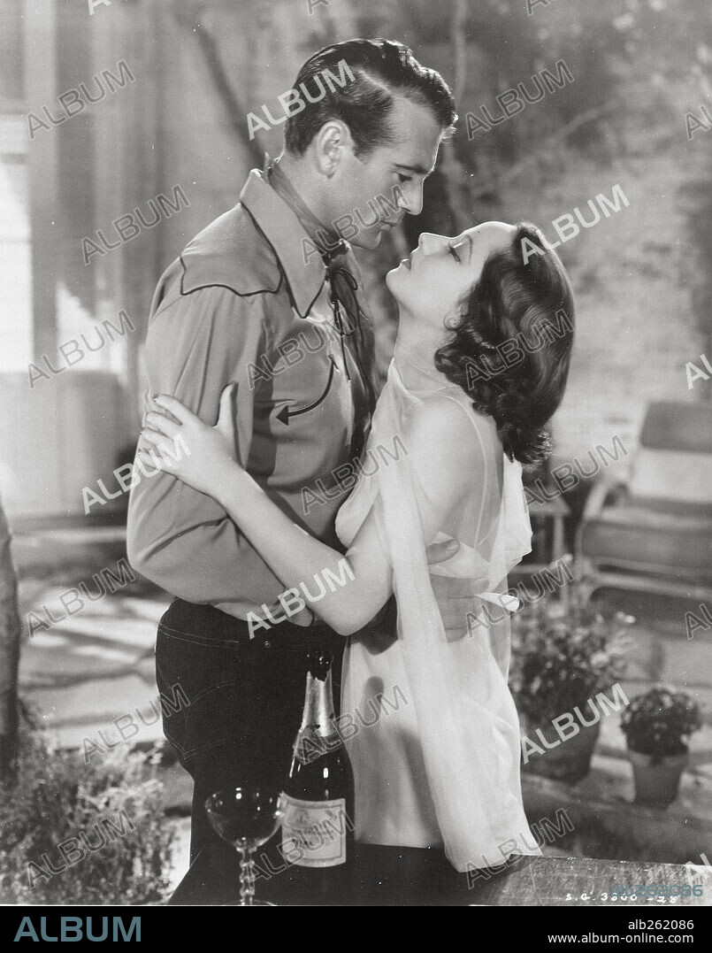 GARY COOPER and MERLE OBERON in THE COWBOY AND THE LADY, 1938, directed by H. C. POTTER. Copyright UNITED ARTISTS/SAMUEL GOLDWYN.