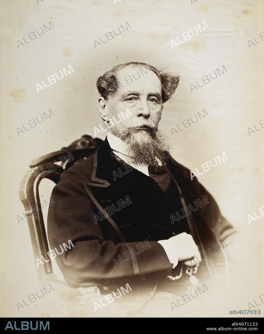 JOHN FORSTER. Charles Dickens (1812 - 1870). English writer. Photograph. Portrait. The life of Charles Dickens. London: Chapman & Hall, 1872-74. Source: Dex.316. Language: English.