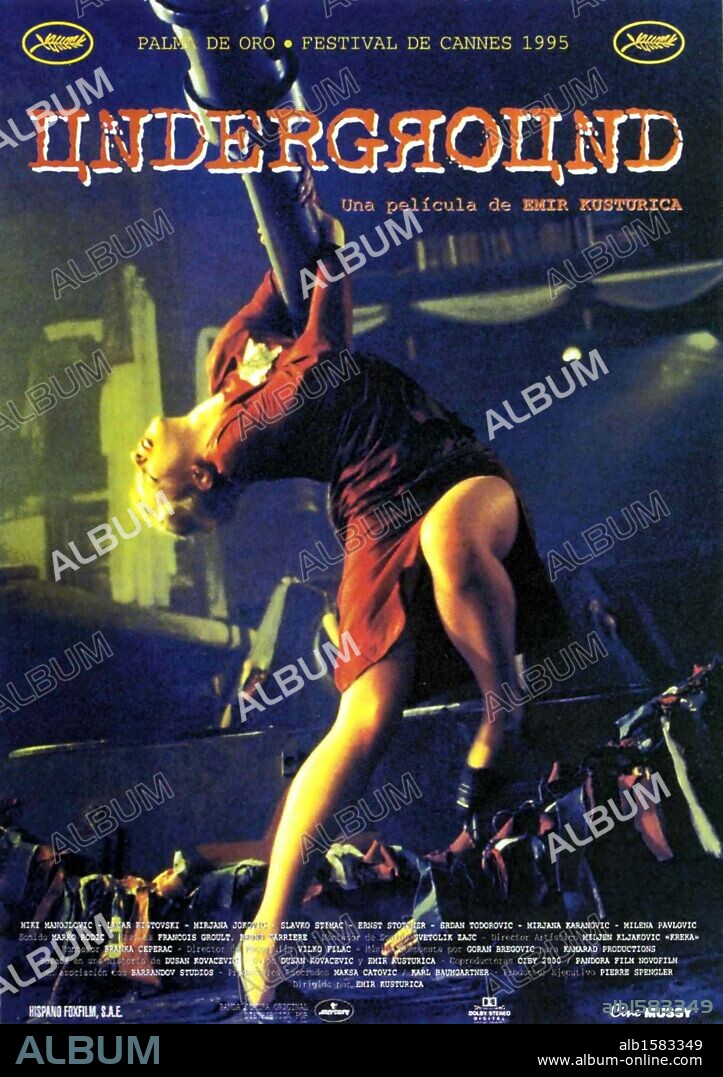 Poster de UNDERGROUND, 1995, dirigida por EMIR KUSTURICA. Copyright NEW YORKER FILMS.