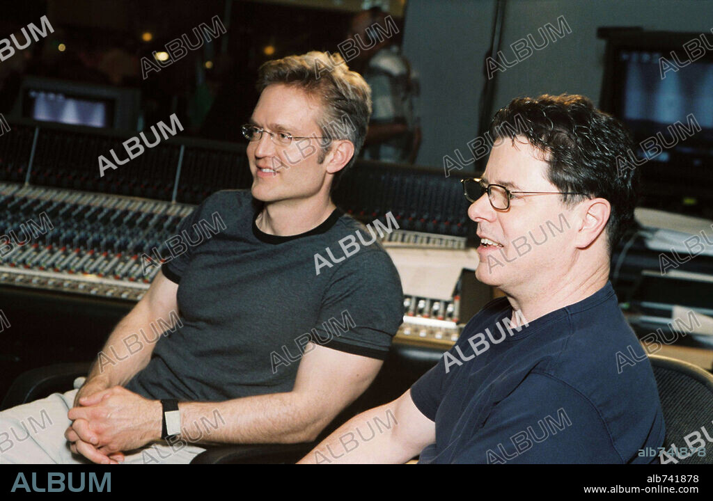 MARK DINDAL and RANDY FULLMER in CHICKEN LITTLE, 2005, directed by MARK DINDAL. Copyright WALT DISNEY PICTURES.
