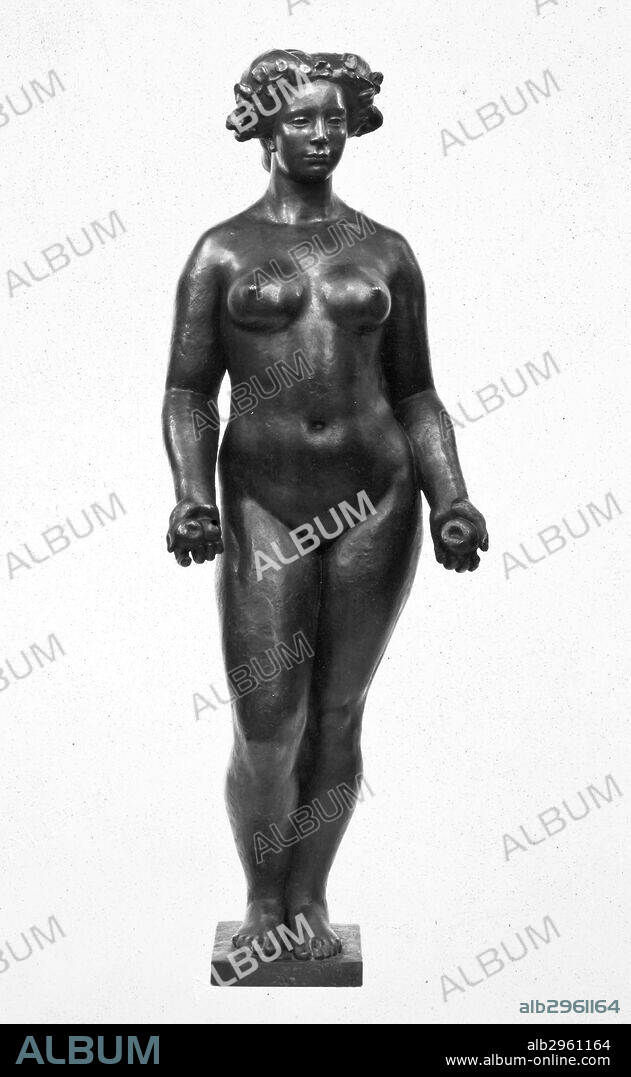 MAILLOL: POMONA, 1937.'Pomona with Lowered Arms.' Bronze sculpture by Aristide Maillol (1861-1944), 1937. EDITORIAL USE ONLY.