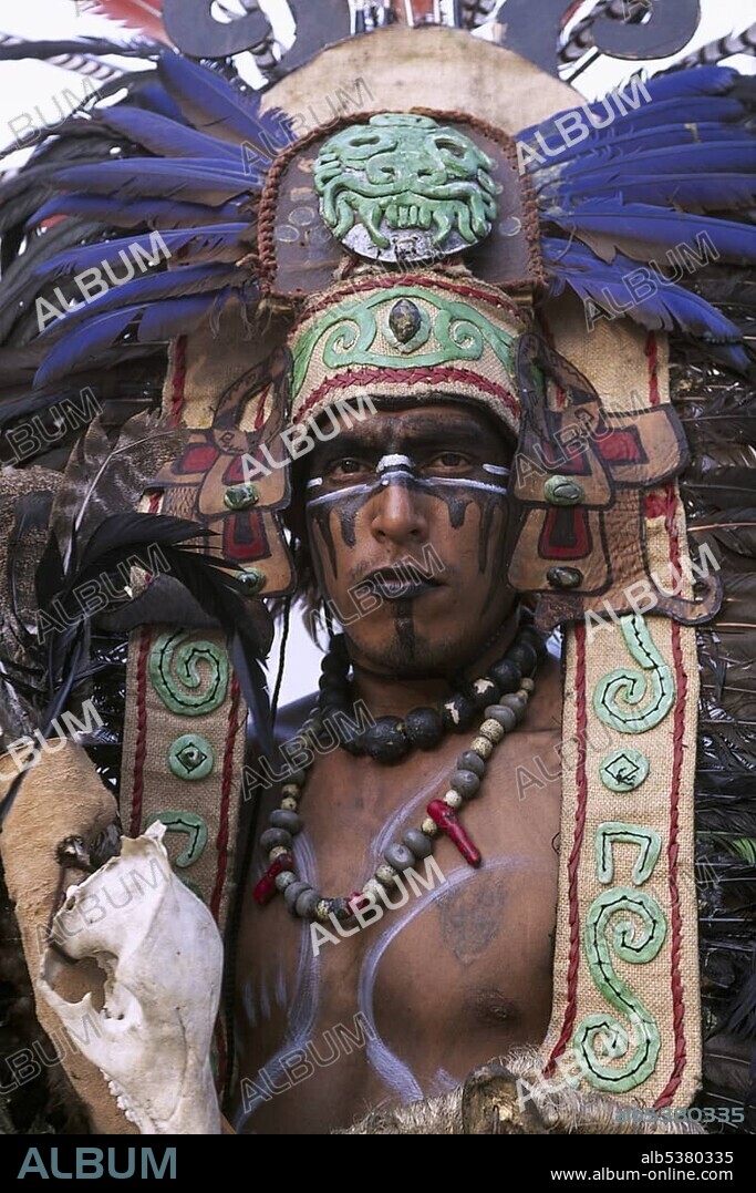 Aztec man, Valladolid, Yucatan, Mexico