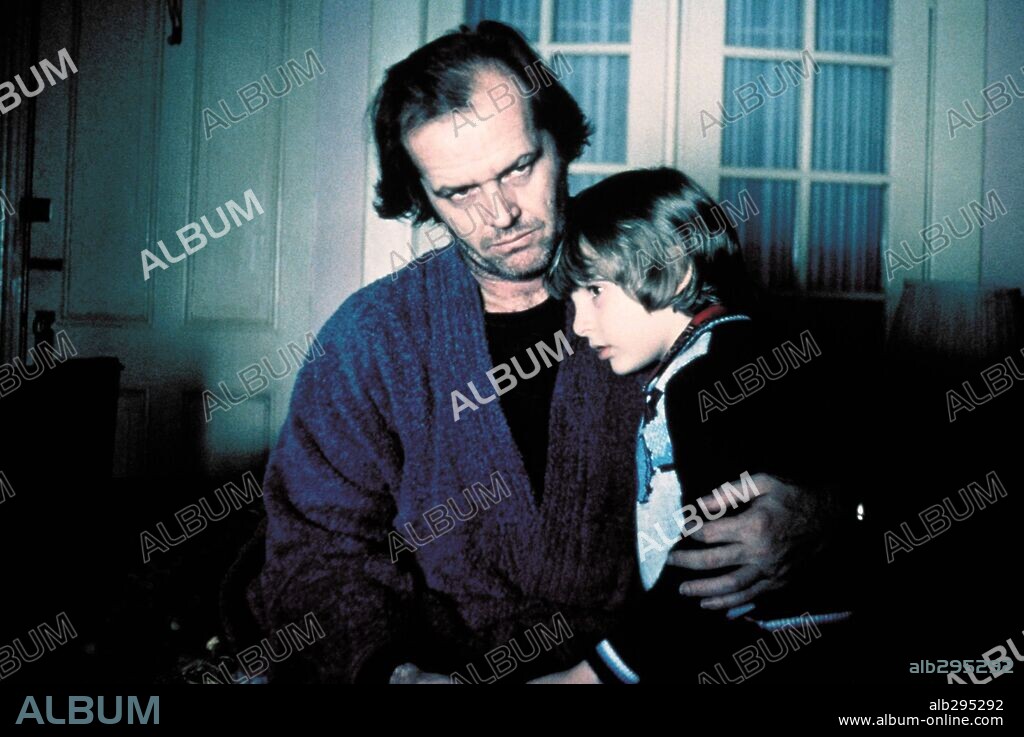 DANNY LLOYD and JACK NICHOLSON in THE SHINING, 1980, directed by STANLEY KUBRICK. Copyright WARNER BROTHERS.