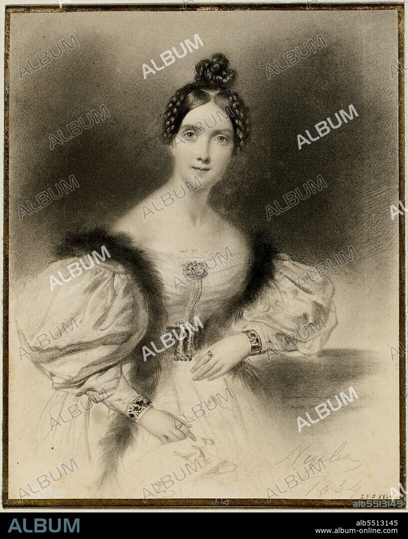 JOSEPH-MATHIAS NEGELEN. Portrait of Ballet dancer Carlotta Grisi (1819-1899).