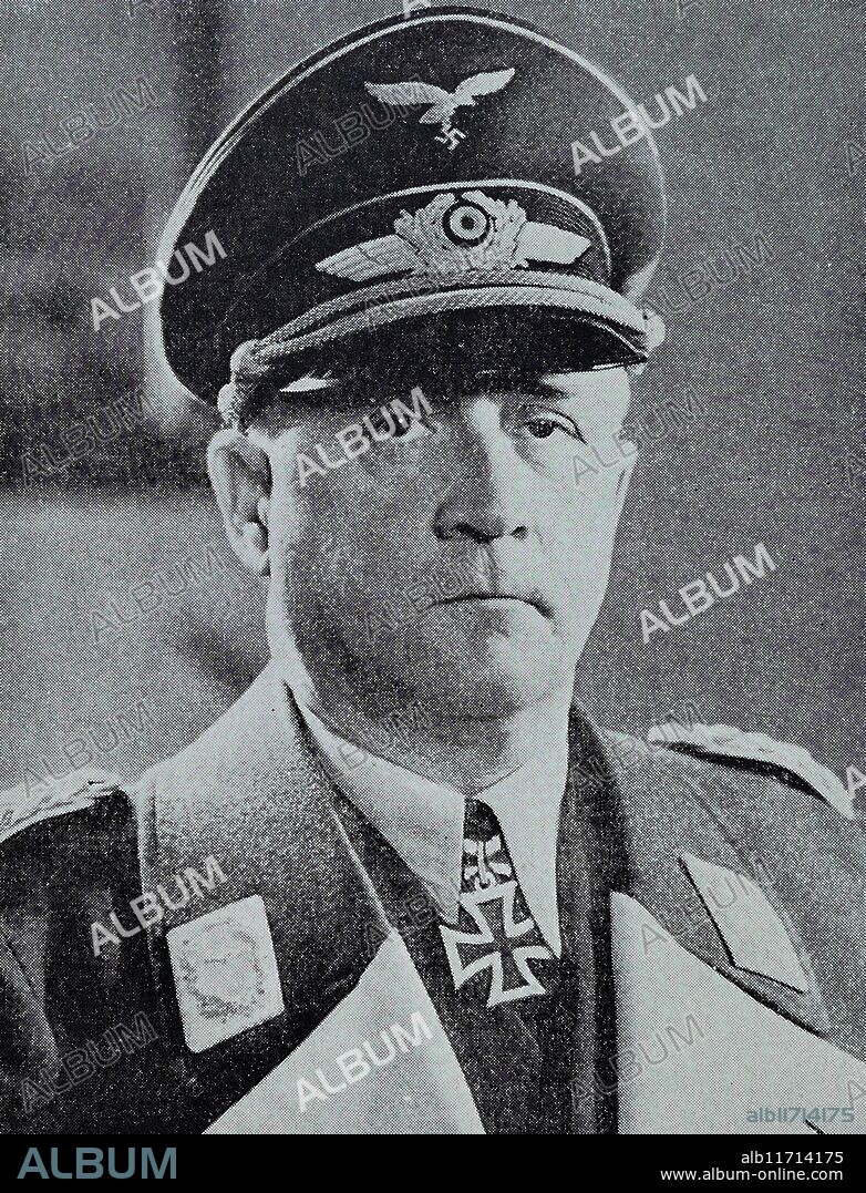 Robert Ritter von Greim (1892 - 1945) German field marshal and First World War flying ace. In April 1945, in the last days of World War II, Adolf Hitler appointed Greim commander-in-chief of the Luftwaffe (German Air Force) after Hermann Goring had been dismissed for treason. He is the last person ever promoted to field marshal in the German armed forces. After the surrender of Nazi Germany in May 1945, Greim was captured by the Allies. He committed suicide.