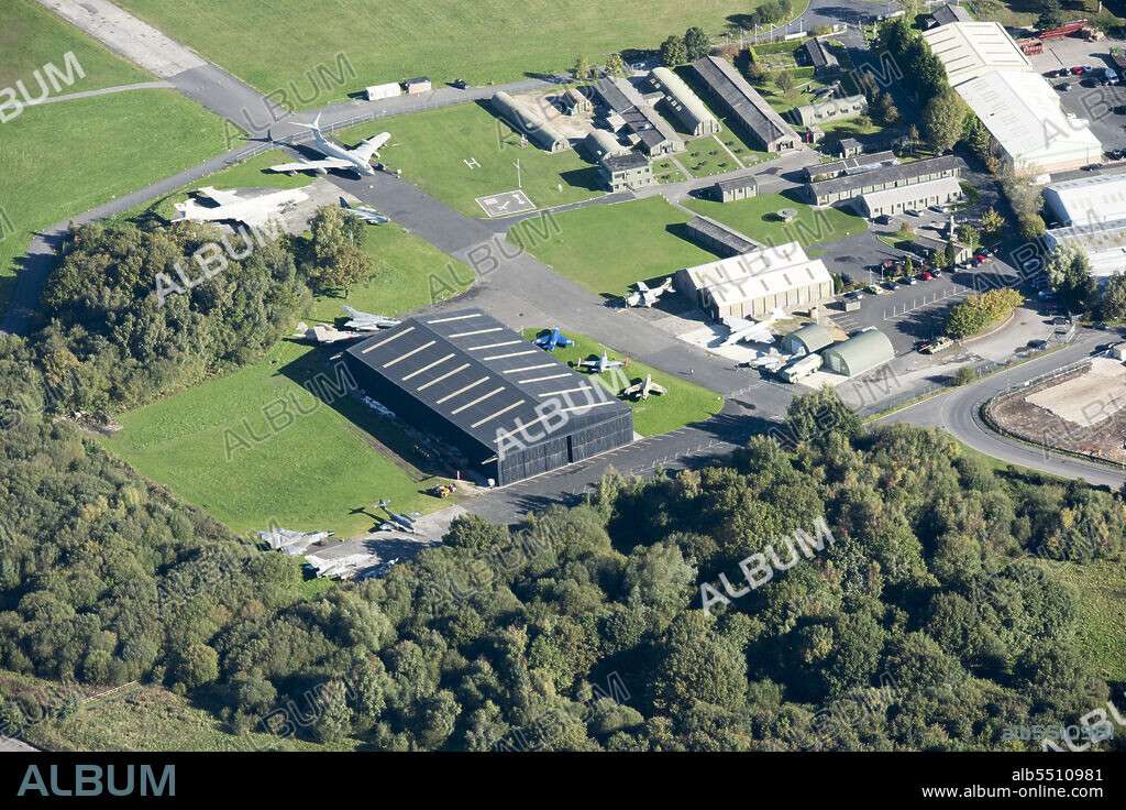 HISTORIC ENGLAND. The Yorkshire Air Museum, on the site of former RAF Elvington a World War Two airfield, Elvington, York, 2017.
