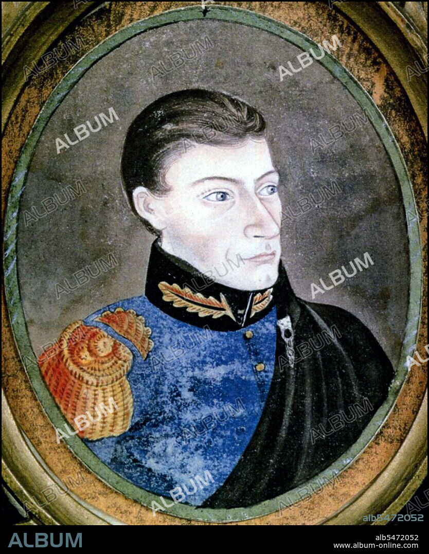 Philipp Franz Balthasar von Siebold (February 17, 1796 – October 18, 1866) was a German physician and traveller. He was the first European to teach Western medicine in Japan. He obtained recognition for his study of Japanese flora and fauna. He arrived at Dejima Island in 1823 and stayed in Japan until 1829 when he was expelled for obtaining maps of parts of the country, and act forbidden by the Tokugawa administration.