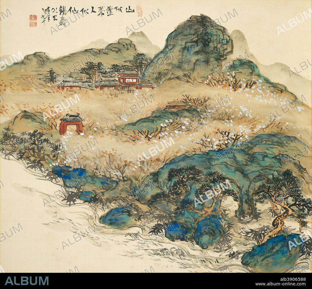 TOMIOKA TESSAI. Mt.Penglai (Mountain of Immortals). Date