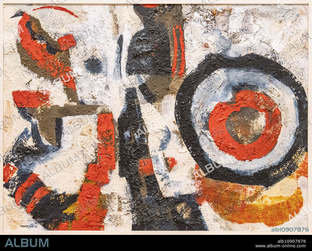 Sam Middleton, Come Sunday, 1962, mixed media on board, Amsterdam, Netherlands.