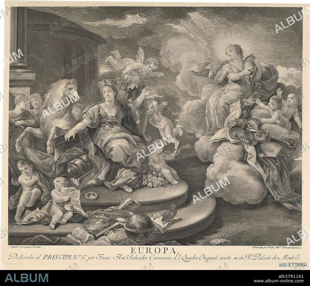 Juan Antonio Salvador Carmona (Engraver) (After Giordano, Luca