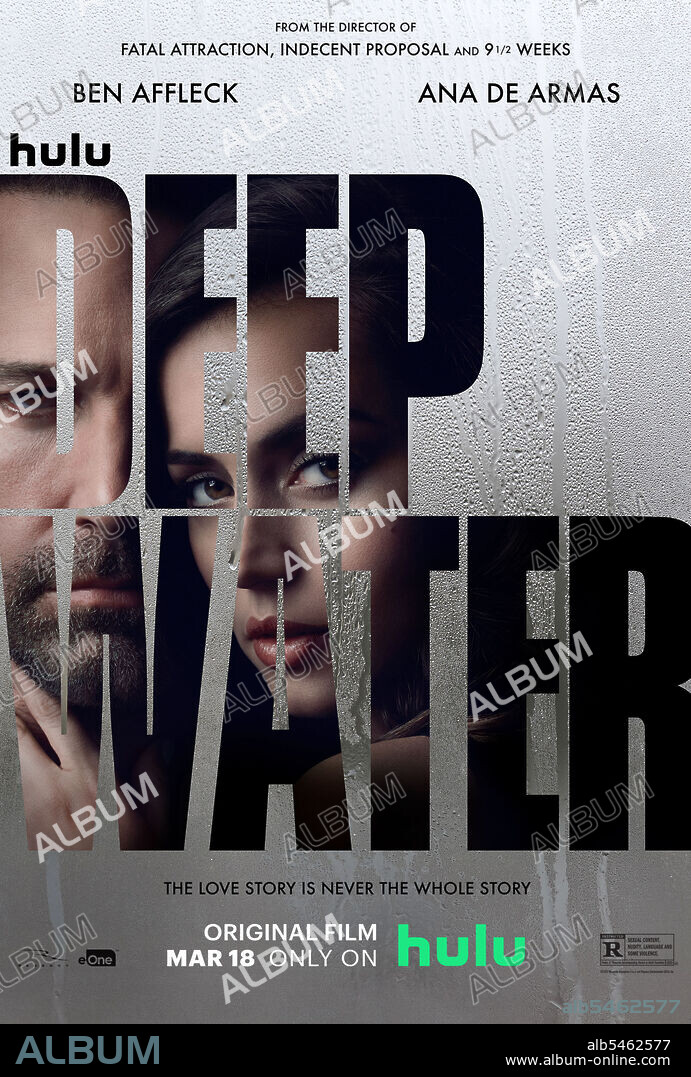 Poster of DEEP WATER, 2022, directed by ADRIAN LYNE. Copyright 20TH CENTURY FOX.