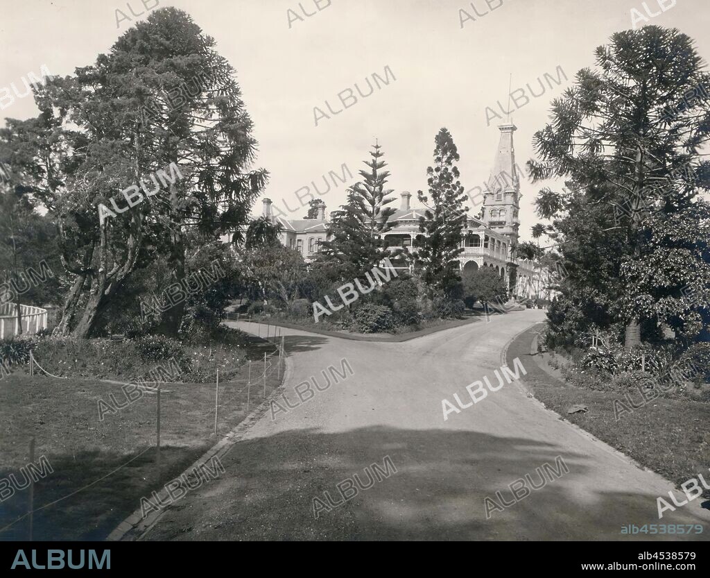 Photograph - 'Rupertswood' Mansion, Sunbury, Victoria, 1918-1922, Black and white photograph of 'Rupertswood' Mansion in Sunbury, Victoria. part of a collection of photographs, negatives, moving film, artefacts, documents and trade literature belonging to the H. V. McKay Sunshine Collection. The McKay collection is regarded as one of the most significant industrial heritage collections in Australia.