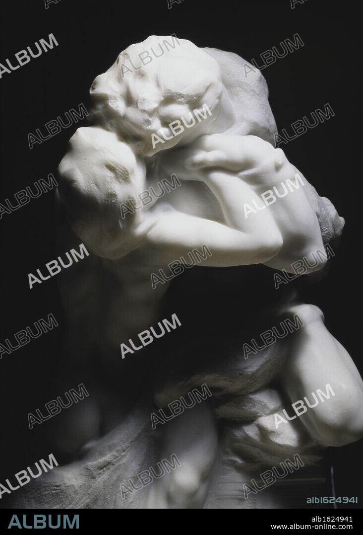 Romeo And Juliette - Detail Auguste Rodin (1840-1917 French) Marble Sculpture State Hermitage Museum, St. Petersburg, Russia.