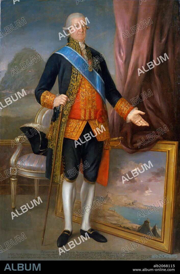AGUSTÍN ESTEVE Y MARQUÉS. Agustín Esteve y Marqués / 'Martín Antonio Álvarez de Sotomayor y Soto-Flores, conde de Colomera', 1798, Escuela Española, Óleo sobre Lienzo, 205 cm x 146 cm, P07259.