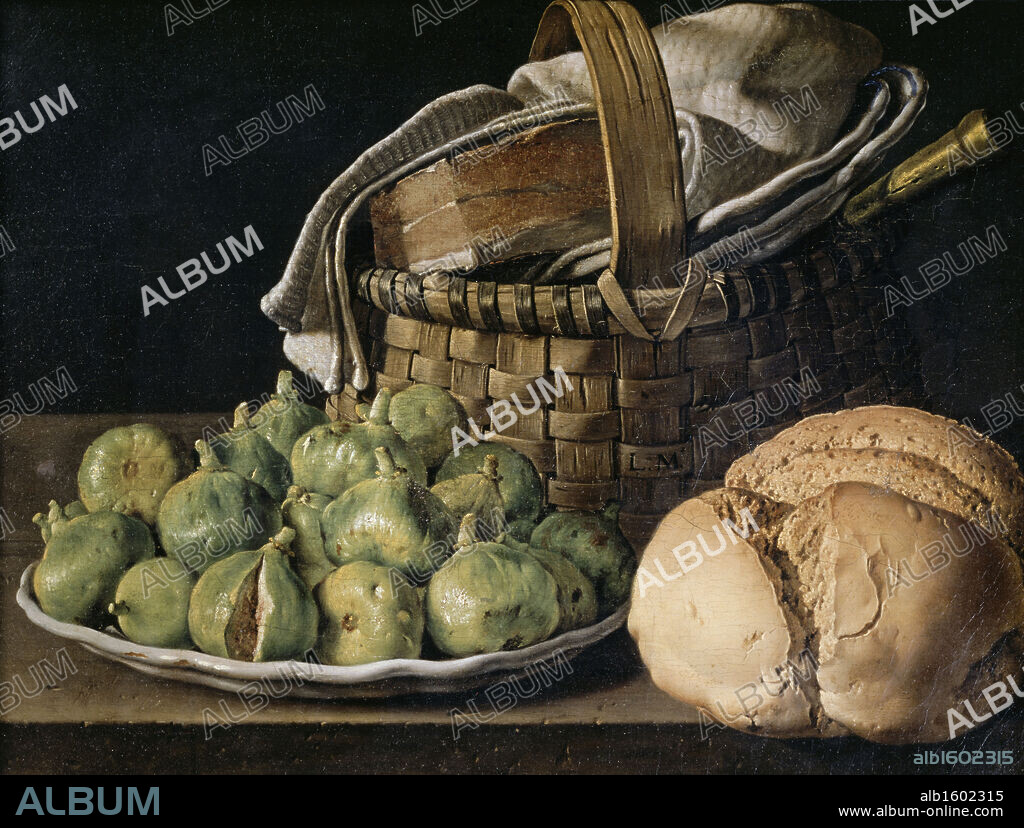 Still Life with Figs   18th C.    Luis Egidio Melendez (1716-1780/Spanish)  Musee du Louvre, Paris.