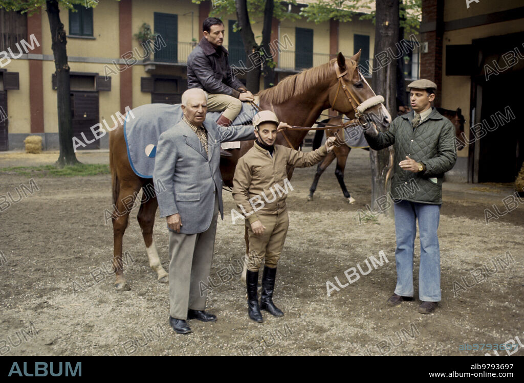 Gaetano Benetti with horse Sirlad and Tonino Di Nardo, 1978.