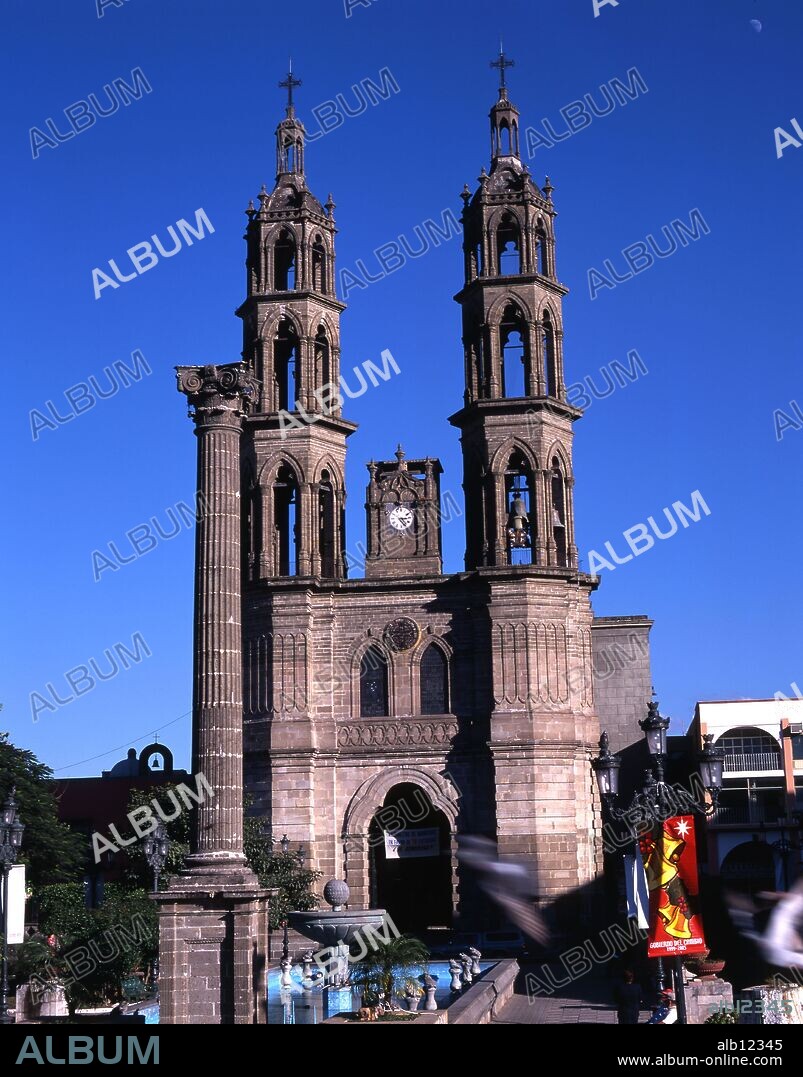 Mexico.Nayarit.Ciudad de Tepic.Catedral siglos XVIII-XIX.