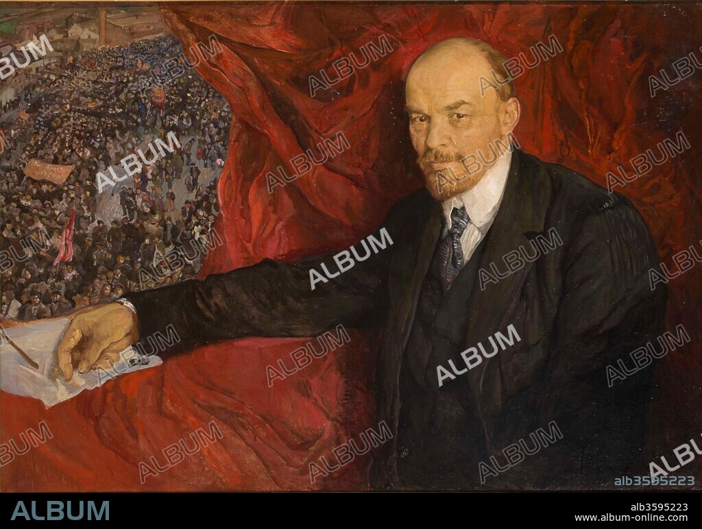 ISAAK BRODSKY. Lenin and Manifestation.
