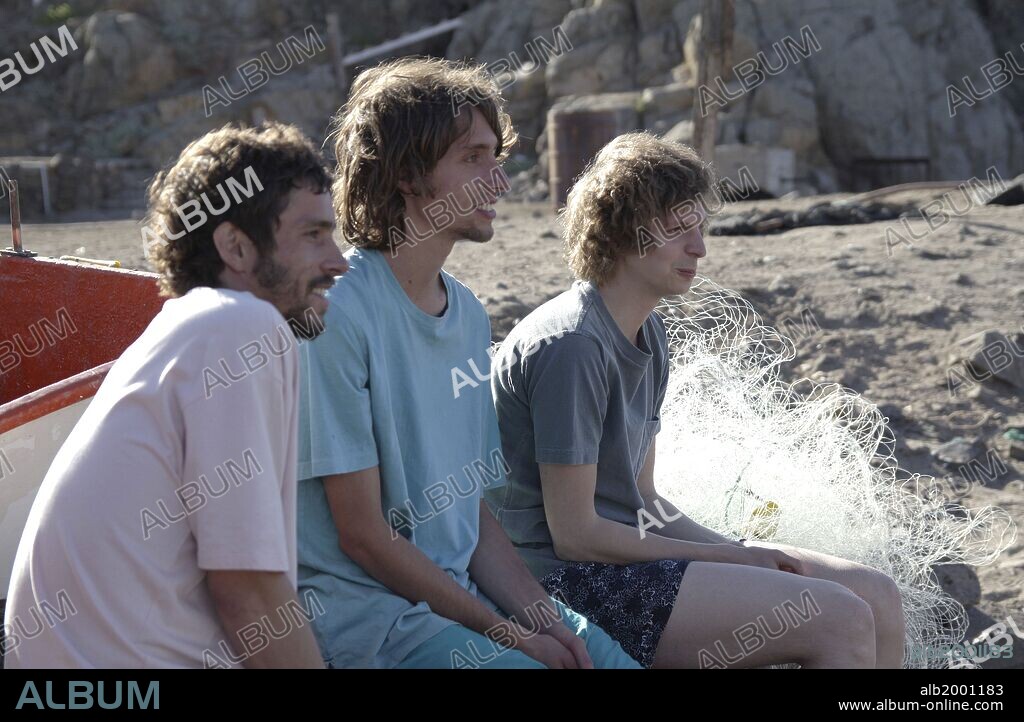JOSE MIGUEL SILVA, JUAN ANDRES SILVA and MICHAEL CERA in CRYSTAL FAIRY, 2013, directed by SEBASTIAN SILVA.