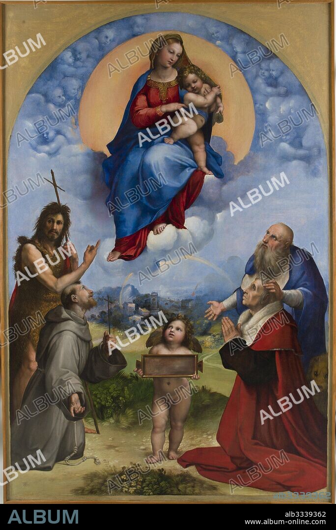 RAPHAEL (RAFFAELLO SANZIO DA URBINO). Madonna of Foligno.