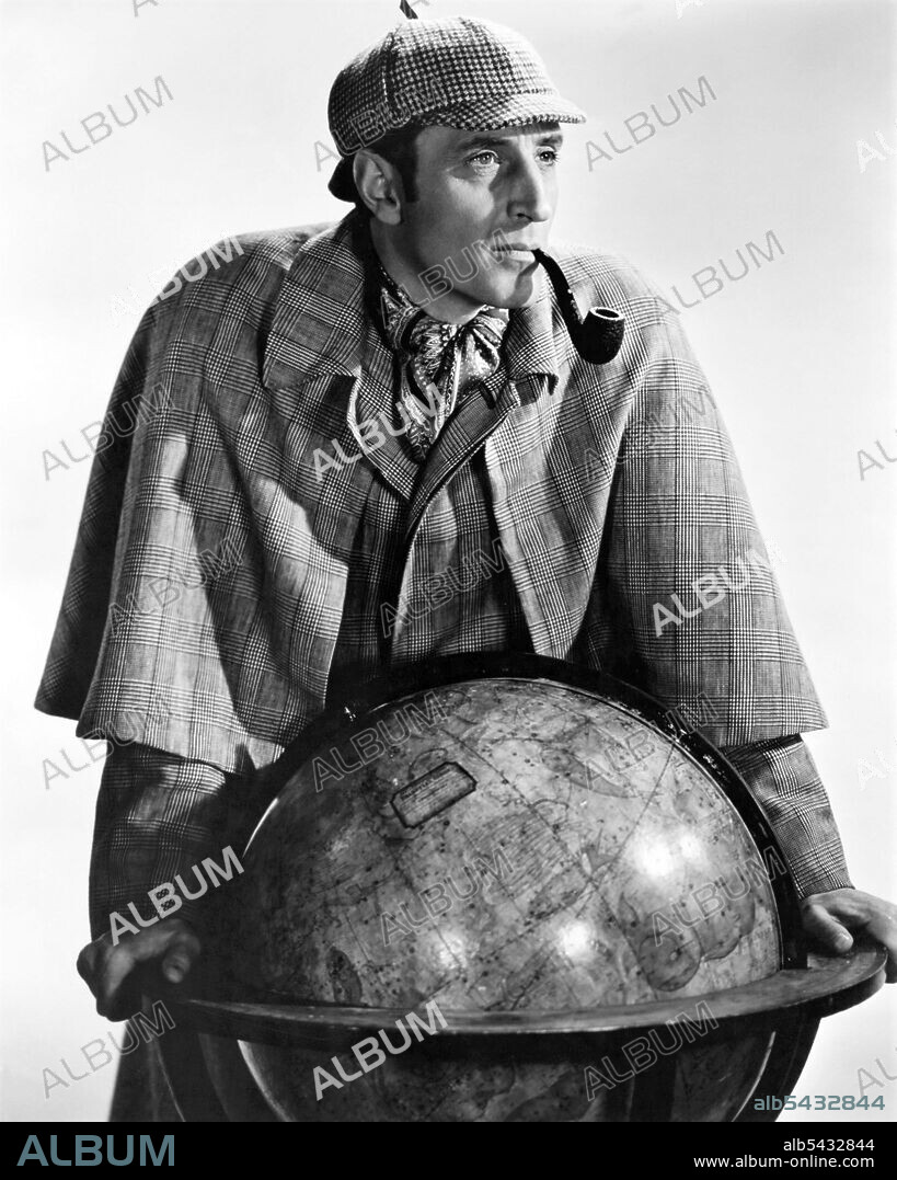 BASIL RATHBONE dans THE ADVENTURES OF SHERLOCK HOLMES, 1939, réalisé par ALFRED L. WERKER. Copyright 20TH CENTURY FOX.