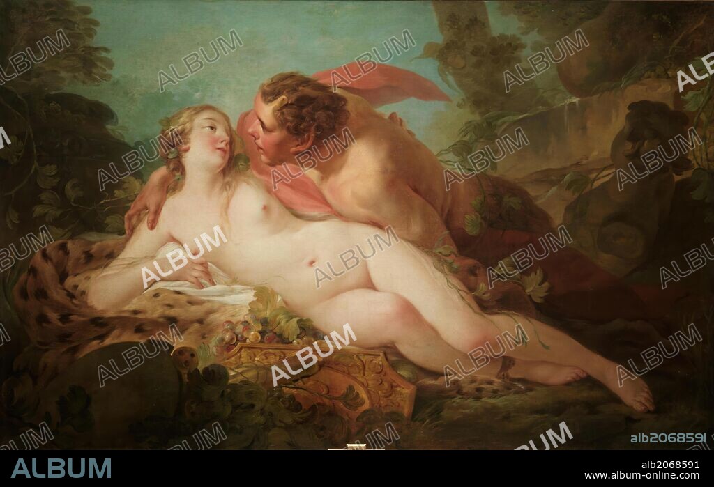 JEAN-BAPTISTE MARIE PIERRE. Jean Baptiste Marie Pierre / 'Jupiter and Antiope', 1745-1749, French School, Oil on canvas, 114 cm x 197 cm, P03218.