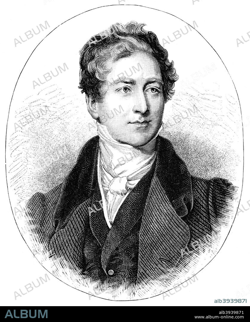 Sir Robert Peel, British Prime Minister, 19th century. Peel (1788-1850) was Conservative Prime Minister of the United Kingdom from 1834-1835 and 1841-1846. He is probably best remembered for his organisation of a metropolitan police force for London, the officers of which became known as 'Peelers' or 'Bobbies'.