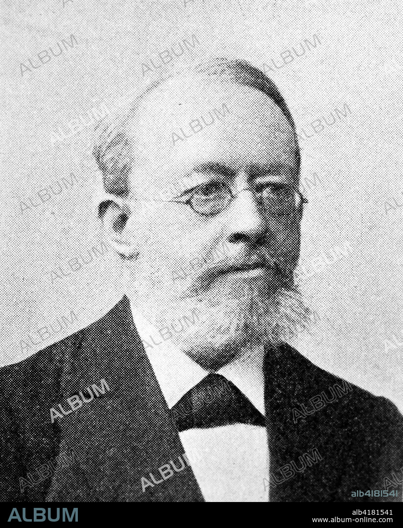 Bernhard Frank, born 1839, German botanist, Reproduction of a photo/image from the year 1890, digital improved.