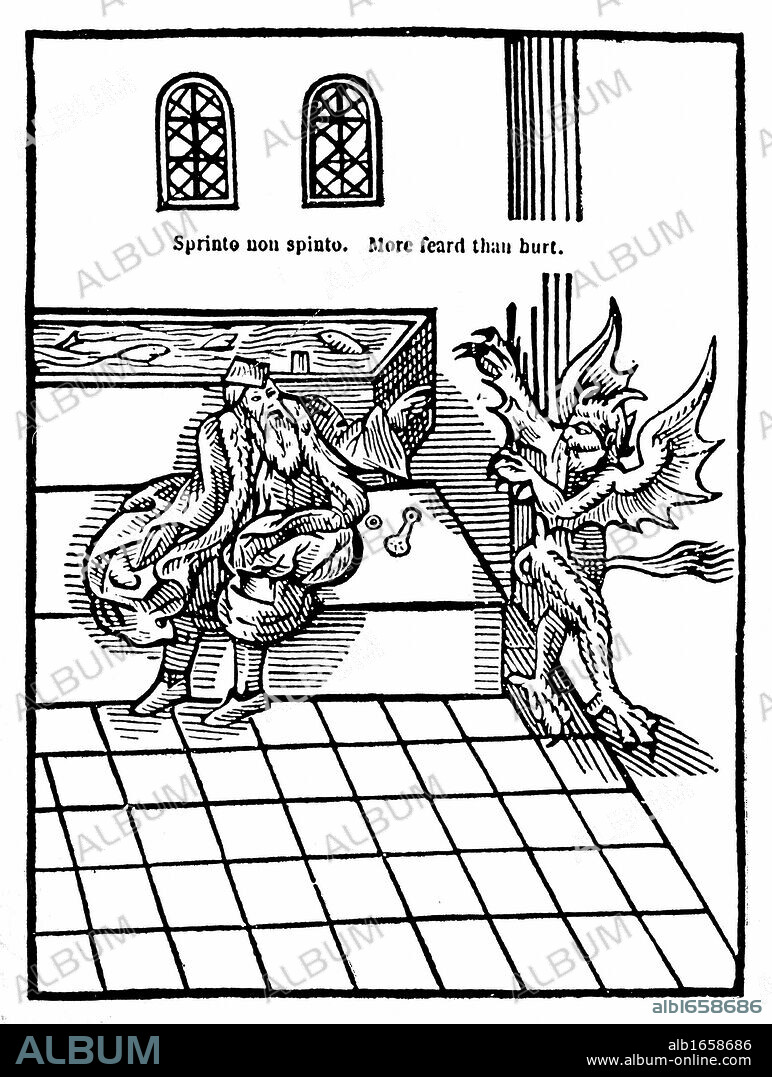Water Closet. From Sir John Harington "The Metamorphosis of Ajax", 1556. Harrington installed a water closet in his house near Bath in 1589, and recommended it should be flushed once a day. Woodcut.