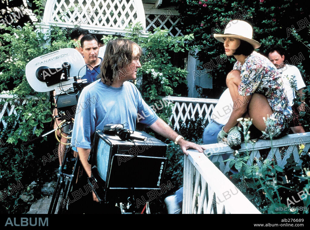 ADRIAN LYNE et DEMI MOORE dans INDECENT PROPOSAL, 1993, réalisé par ADRIAN LYNE. Copyright PARAMOUNT PICTURES.