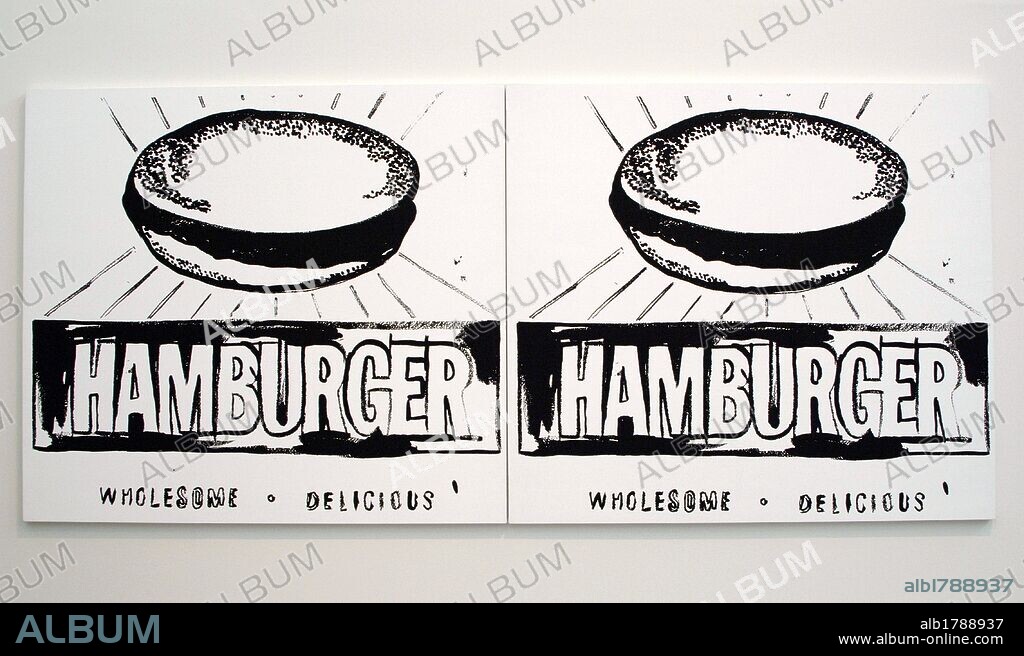Andy Warhol (1928-1987). American artist. Pop Art. Hamburger, 1895-6. Tate Modern. London. England. United Kingdom.