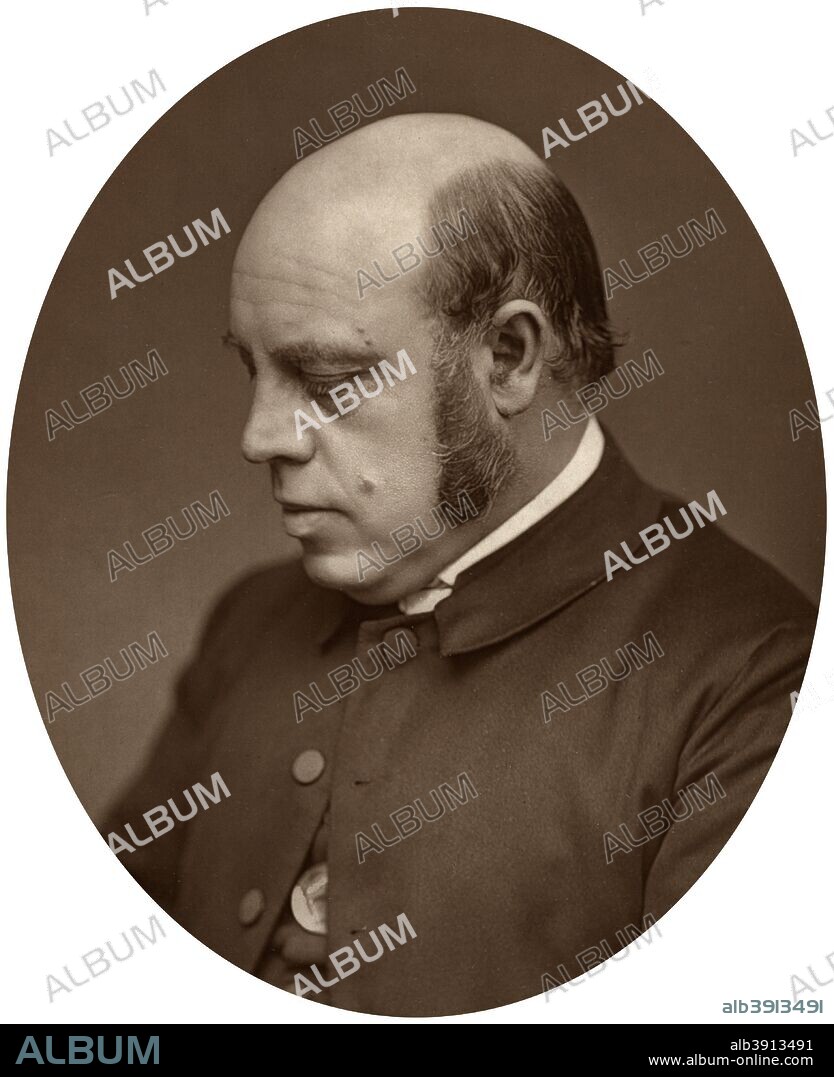 Reverend Joseph Barber Lightfoot, Bishop Designate of Durham, 1880. He became the bishop of Durham in 1879. For a period of ten years he was a member of the New Testament Company of Revisers. Their Revised New Testament caused a public outcry when published. He was a strong advocate of the founding of a universty in Liverpool because of the size of the population, and in 1880 the Liverpool University College was founded. From Men of Mark: a gallery of contemporary portraits of men distinguished in the Senate, the Church, in science, literature and art, the army, navy, law, medicine, etc. Photographed from life by Lock and Whitfield, with brief biographical notices by Thompson Cooper. (Conducted by G. C. Whitfield.) (London, 1876-1883).