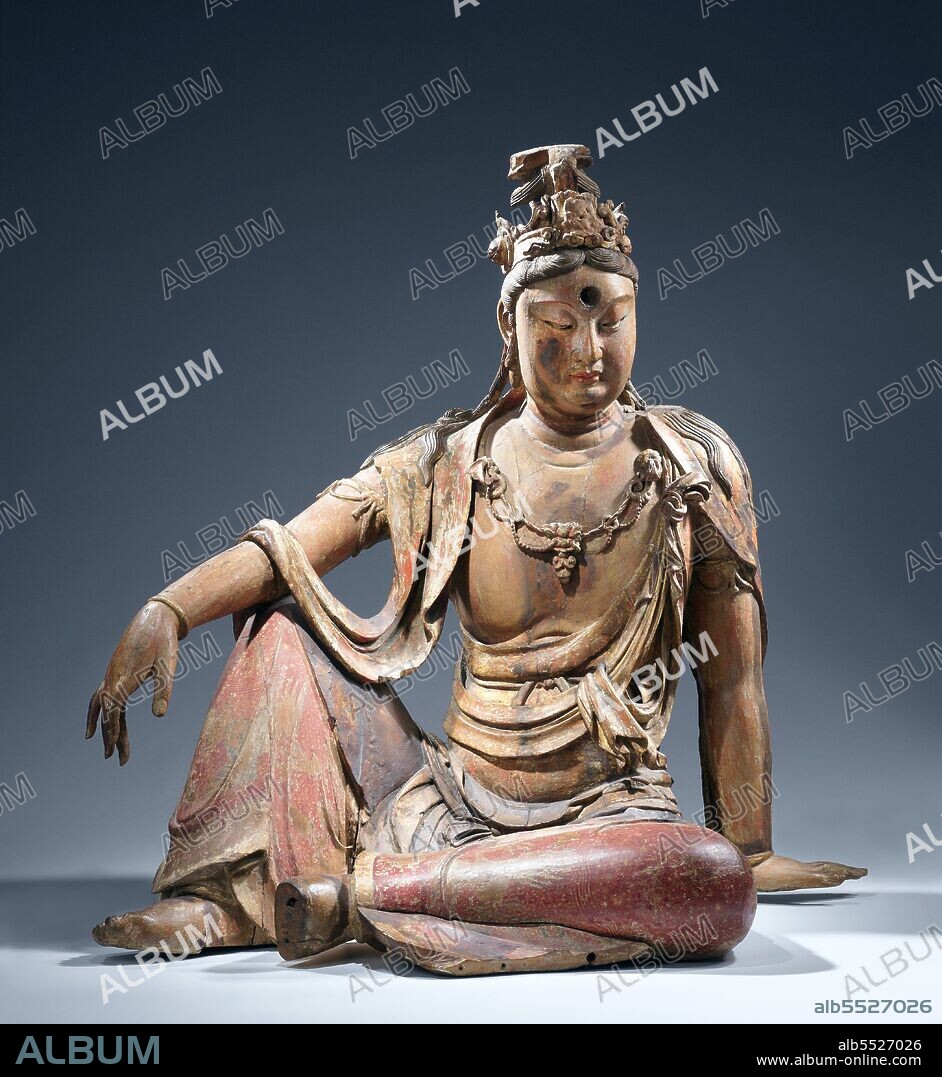 Guanshiyin or Avalokitesvara is the bodhisattva associated with compassion as venerated by East Asian Buddhists, usually as a female. The name Guanyin is short for Guanshiyin which means 'Observing the Sounds (or Cries) of the World'. Some Buddhists believe that when one of their adherents departs from this world, they are placed by Guanyin in the heart of a lotus then sent home to the western pure land of Sukhavati. It is generally accepted (in the Chinese community) that Guanyin originated as the Sanskrit Avalokitesvara, which is her male form. Commonly known in English as the Goddess of Mercy, Guanyin is also revered in Daoism as an Immortal.In Japan, Guanyin is called Kannon.