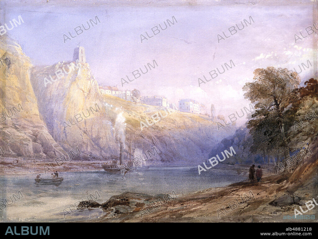 Purportedly Joseph Mallord William Turner, English, 17751851, Clifton, Gloucestershire, mid-19th century, Watercolor and body color on wove paper, Overall: 8 3/4 x 12 3/8 in. (22.3 x 31.5 cm).