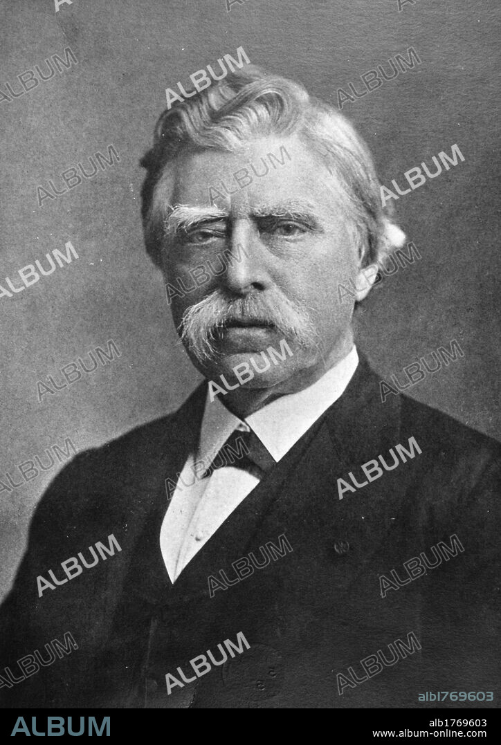 Portrait of David Edward Hughes. Portrait of the British inventor David Edward Hughes. 1890s.