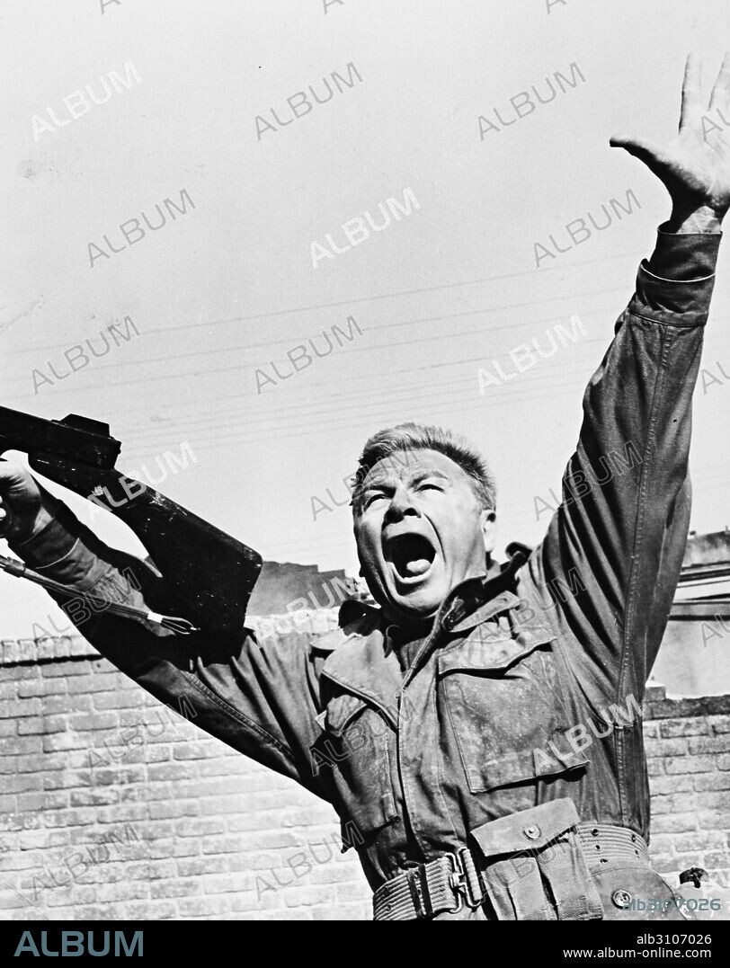 EDDIE ALBERT in ATTACK, 1956, directed by ROBERT ALDRICH. Copyright UNITED ARTISTS.