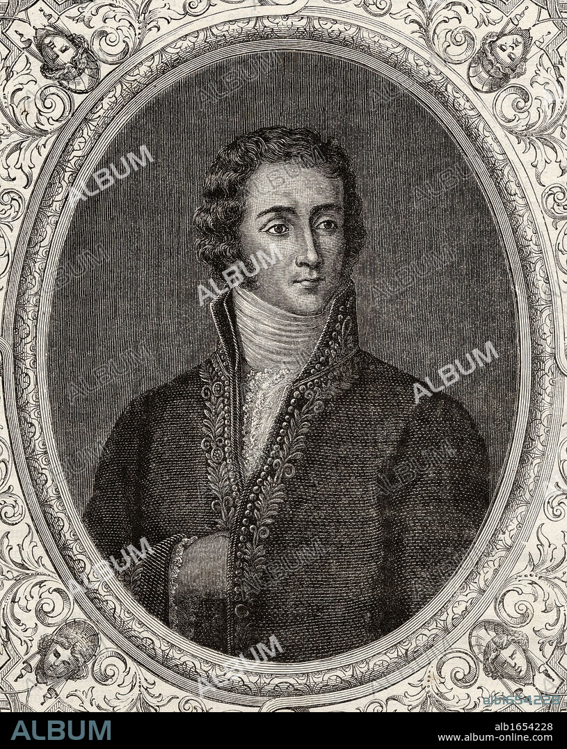 Joseph Fouche, 1759-1820. French politician during the French revolution. From "Histoire de la Revolution Francaise" by Louis Blanc.