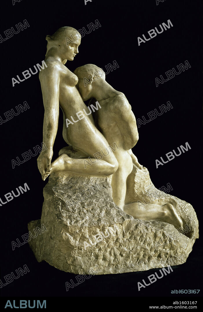 The Eternal Idol   (Eternelle Idole)  1889-1890   Auguste Rodin (1840-1917/French)   Musee Rodin, Paris.
