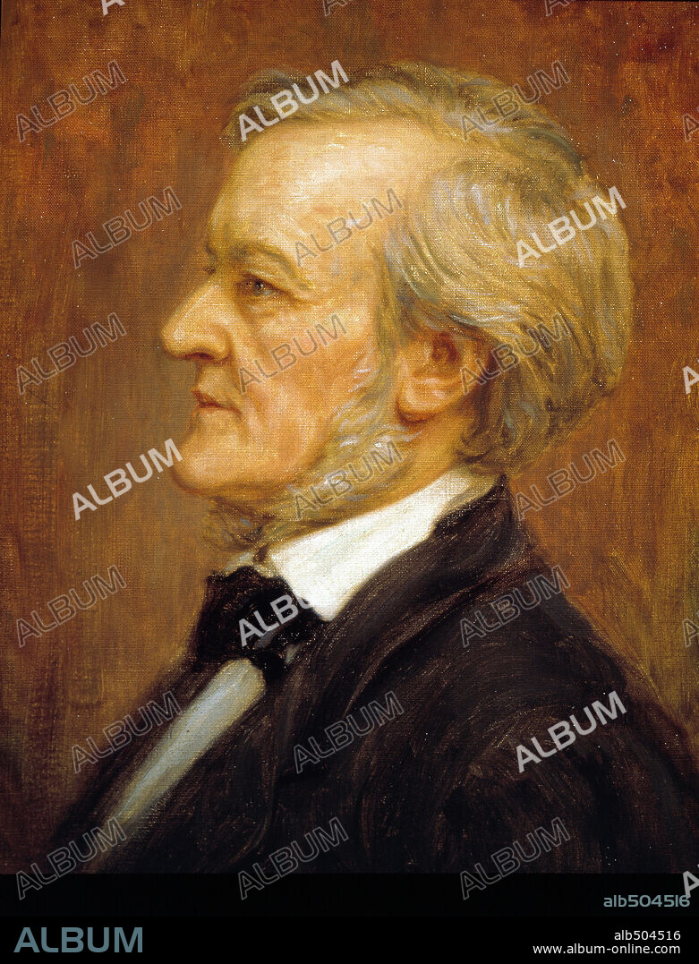 Richard Wagner, German composer. Unknown, artist, oil on canvas, XIX century.