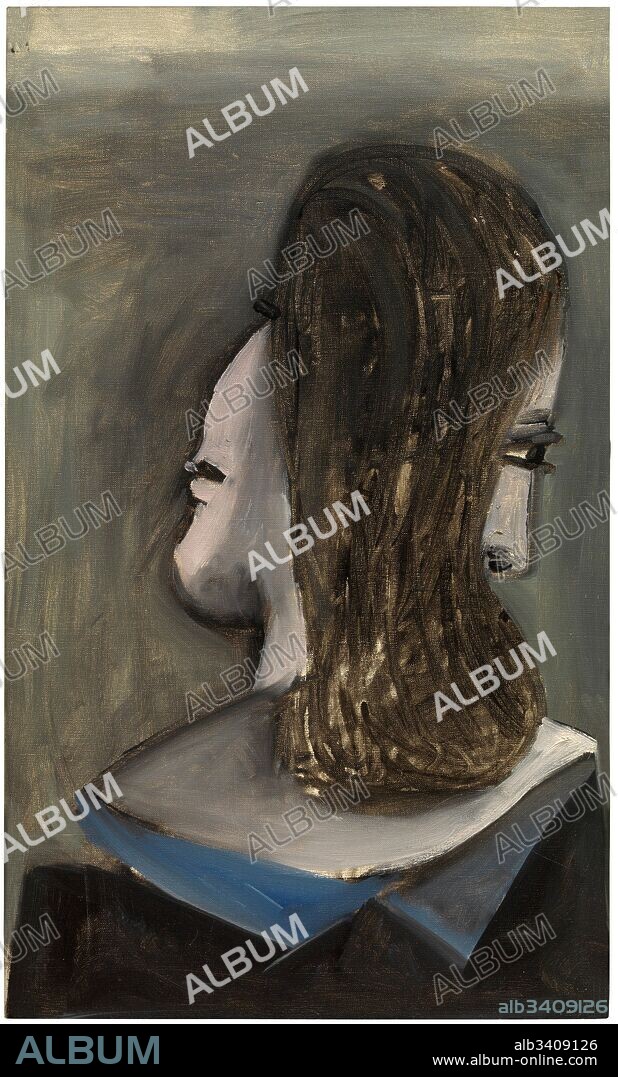 Pablo Picasso / "Buste de femme (Dora Maar), 1941, Óleo sobre tela, 55 x 33 cm.