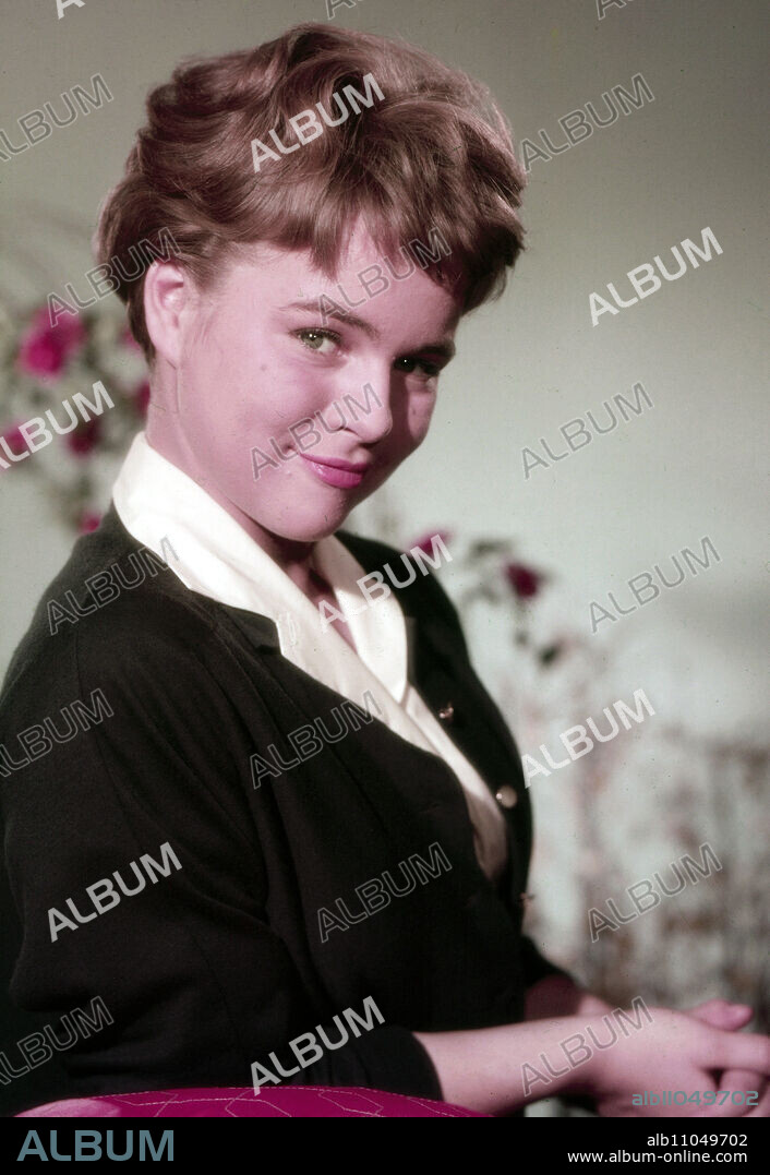 Cornelia Conny Froboess, German actress and singer, Germany around 1960. German actress and singer Cornelia Conny Froboess, Germany early 1960.