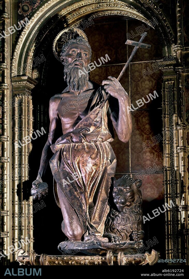 PIETRO TORRIGIANO O TORRIGIANI (1472-1528). SAN JERONIMO PENITENTE - SIGLO XVI - RENACIMIENTO ITALIANO - ESCUELA FLORENTINA.