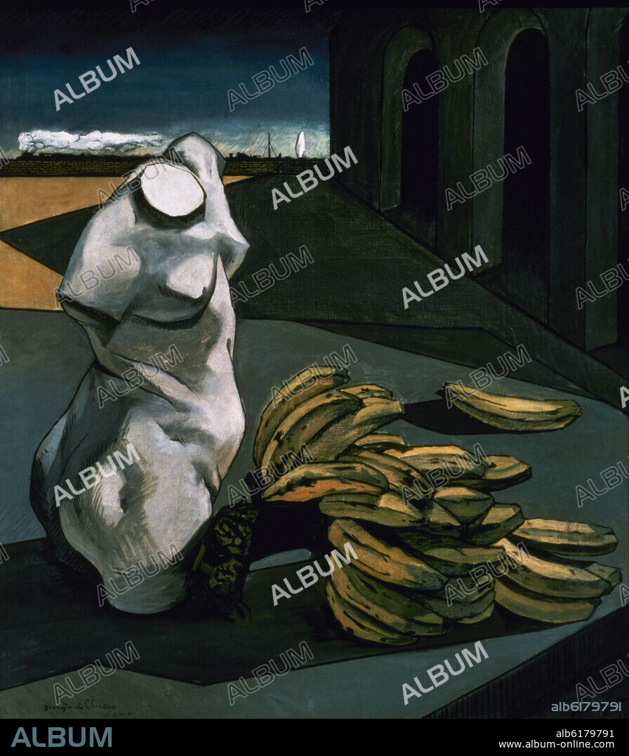 GIORGIO DE CHIRICO. LA INCERTIDUMBRE DEL POETA - 1913 - O/L - 106x94.