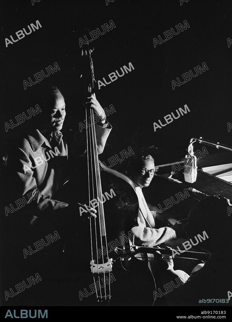 WILLIAM PAUL GOTTLIEB. Portrait of Wesley Prince, Nat King Cole, and Freddie Moore, New York, N.Y., ca. July 1946.