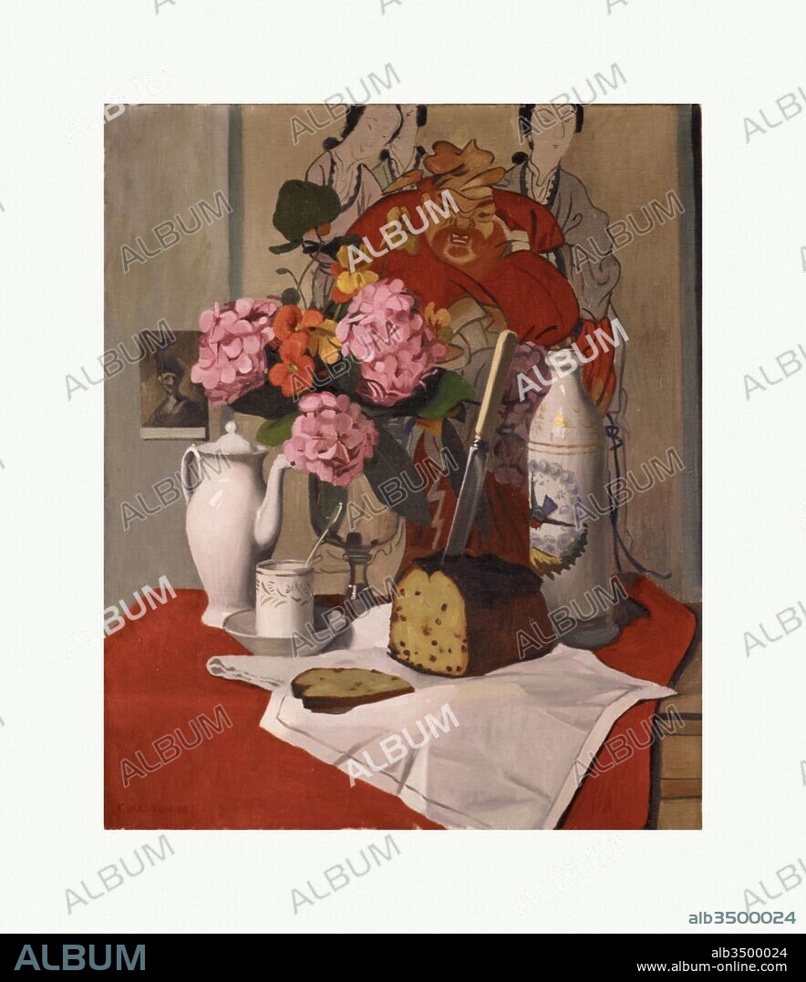 Still Life with Flowers, 1925, Oil on canvas, 28 7/8 × 23 3/4 in. (73.3 × 60.3 cm), Paintings, Félix Vallotton (Swiss, Lausanne 1865–1925 Paris).